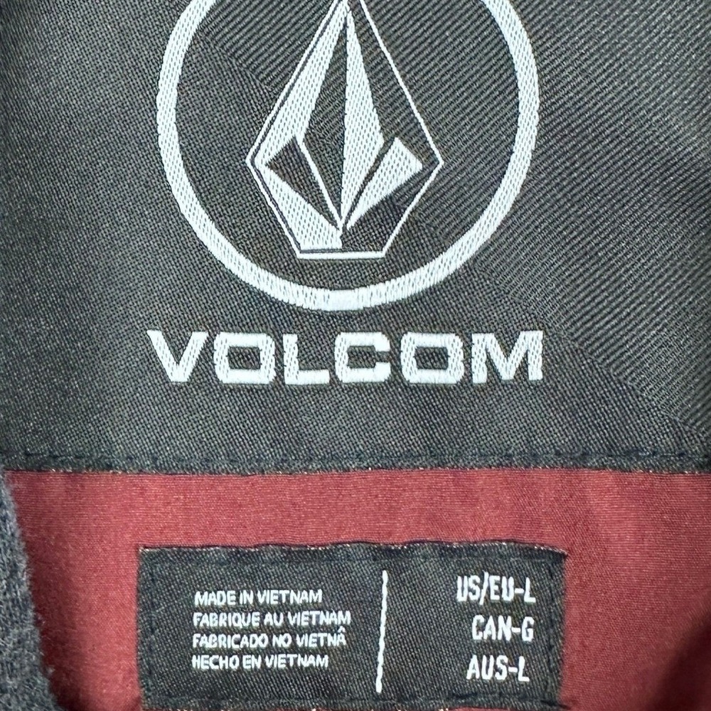 Volcom Jacket Mens Large Red Grey - Picture 2 of 6